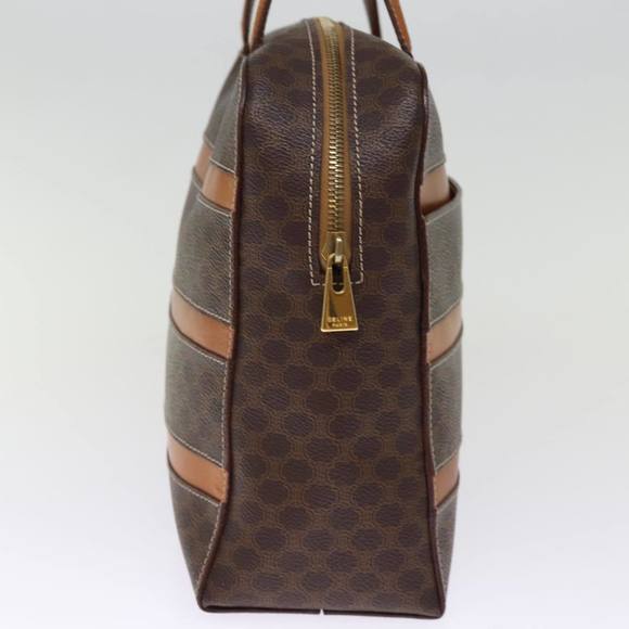 CELINE Macadam Canvas Hand Bag PVC Brown Auth 75226 - Picture 3 of 16